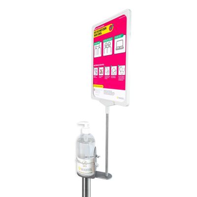 Plakatrahmenhalter mit Platte /N